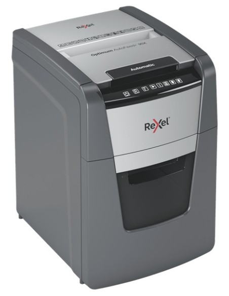 Rexel AutoFeed+ 90X distruggi documenti Triturazione incrociata 55 dB Nero, Grigio