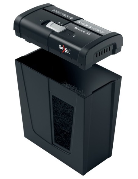 Rexel Secure S5 distruggi documenti Taglio a striscia 70 dB Nero