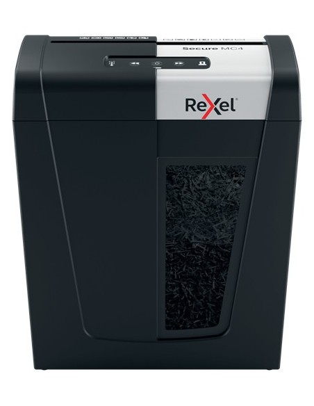 Rexel Secure MC4 distruggi documenti Taglio a frammenti 60 dB Nero, Argento