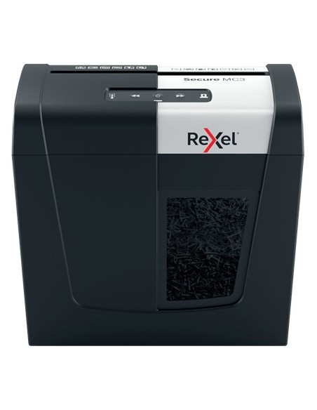 Rexel Secure MC3 distruggi documenti Triturazione incrociata 60 dB Nero, Argento