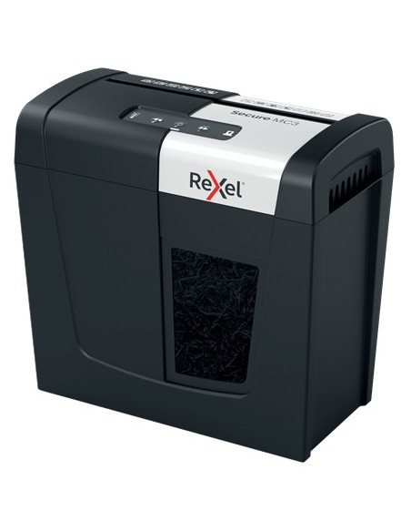 Rexel Secure MC3 distruggi documenti Triturazione incrociata 60 dB Nero, Argento