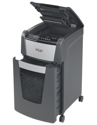 Rexel AutoFeed+ 225M distruggi documenti Taglio a frammenti 55 dB 23 cm Nero, Grigio