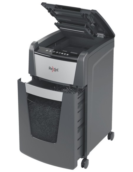 Rexel AutoFeed+ 225M distruggi documenti Taglio a frammenti 55 dB 23 cm Nero, Grigio