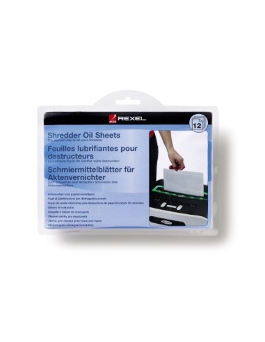 Rexel Fogli lubrificanti per distruggidocumenti (12)