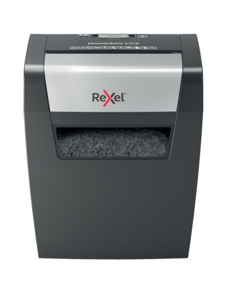 Rexel Momentum X308 distruggi documenti Taglio a particelle Nero, Grigio