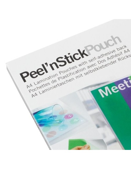 GBC Pouch plastificazione Peel`n Stick A4 2x75 mic opache (25)