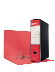 Esselte Registratore Oxford Protocollo Dorso 8 cm Rosso