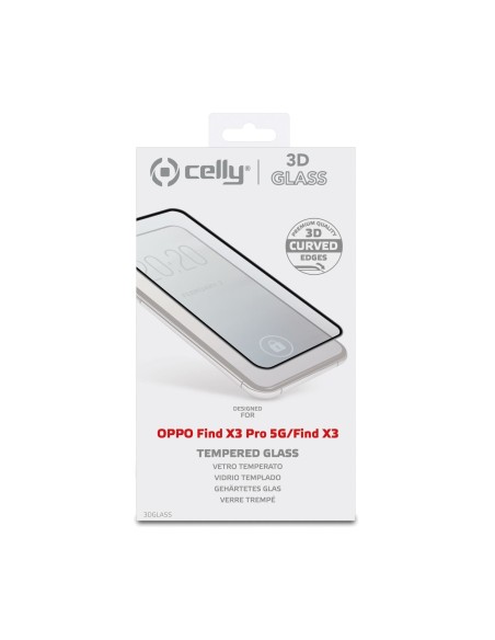 Celly 3D glass Pellicola proteggischermo trasparente Oppo 1 pz