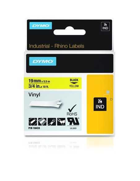 Dymo NASTRO DA 19MMX5.5M VINILE NE GI D1 RHINOPRO 18433 0071701184337 MATERIALE DI CONSUMO