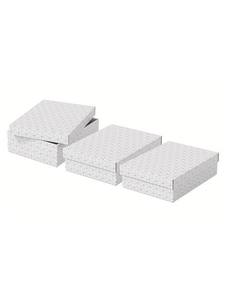 Esselte 628284 scatola di conservazione Armadietto portaoggetti Rettangolare Cartoncino Bianco