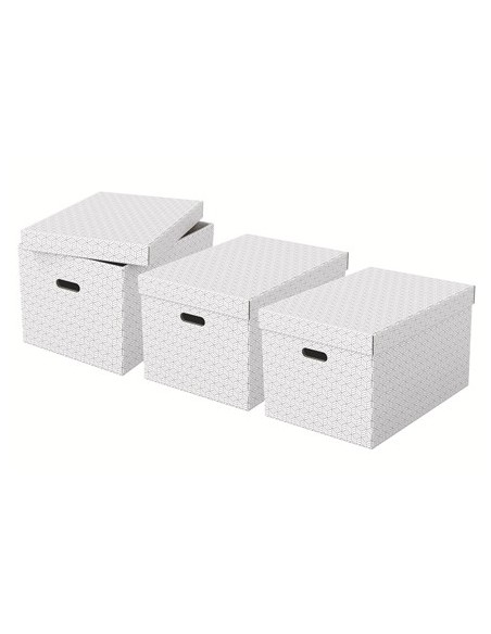 Esselte 628286 scatola di conservazione Armadietto portaoggetti Rettangolare Cartoncino Bianco