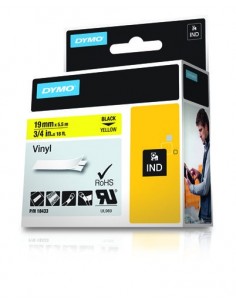 Dymo NASTRO DA 19MMX5.5M VINILE NE GI D1 RHINOPRO 18433 0071701184337 MATERIALE DI CONSUMO 2