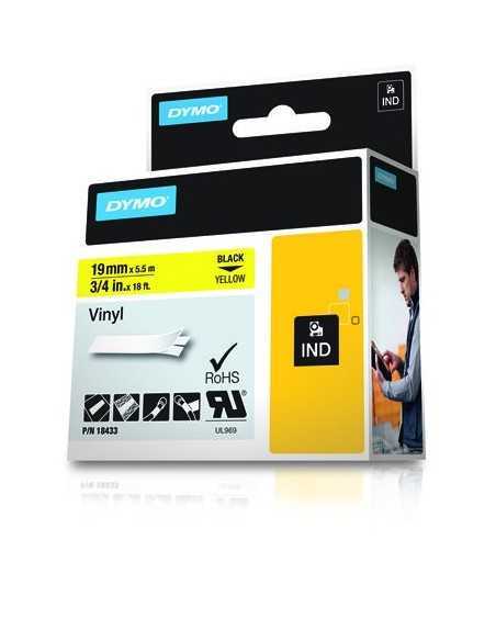 Dymo NASTRO DA 19MMX5.5M VINILE NE GI D1 RHINOPRO 18433 0071701184337 MATERIALE DI CONSUMO