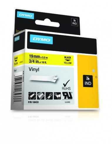 Dymo NASTRO DA 19MMX5.5M VINILE NE GI D1 RHINOPRO 18433 0071701184337 MATERIALE DI CONSUMO