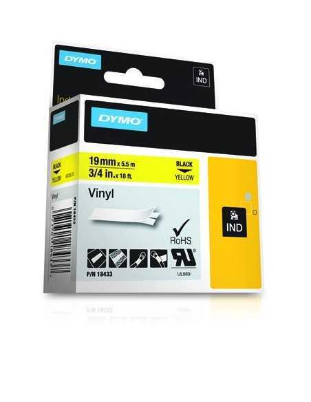 Dymo NASTRO DA 19MMX5.5M VINILE NE GI D1 RHINOPRO 18433 0071701184337 MATERIALE DI CONSUMO