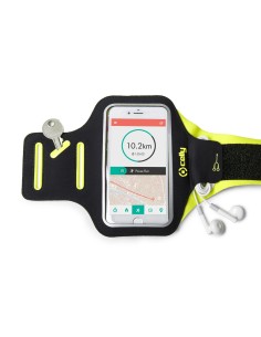 Celly Armband - Smartphone custodia per cellulare 16,5 cm (6.5") Fascia da braccio Nero, Giallo 2
