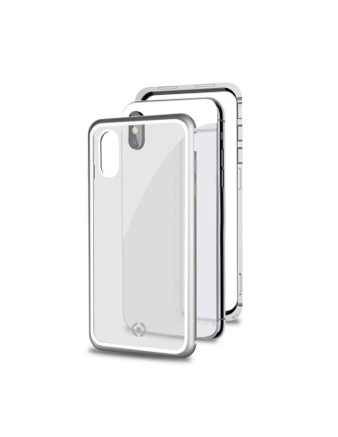 Celly Attraction custodia per cellulare 16,5 cm (6.5") Cover Nero, Argento
