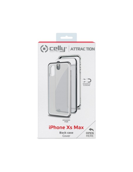 Celly Attraction custodia per cellulare 16,5 cm (6.5") Cover Nero, Argento Celly Attraction custodia per cellulare 16,5 cm (6.5") Cover Nero, Argento