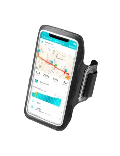 Celly ARMBSPORTBK custodia per cellulare 17,5 cm (6.9") Fascia da braccio Nero, Trasparente