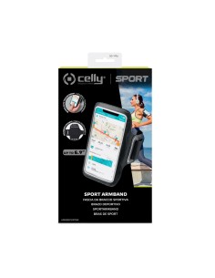 Celly ARMBSPORTBK custodia per cellulare 17,5 cm (6.9") Fascia da braccio Nero, Trasparente 2