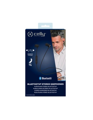 Celly BH STEREO 2 Auricolare Wireless In-ear, Passanuca Musica e Chiamate Micro-USB Bluetooth Nero