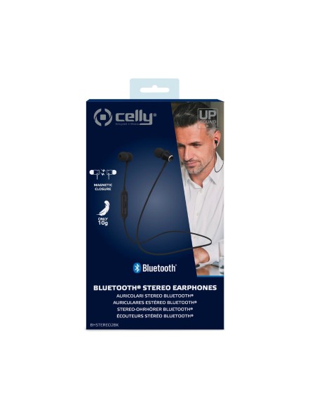 Celly BH STEREO 2 Auricolare Wireless In-ear, Passanuca Musica e Chiamate Micro-USB Bluetooth Nero