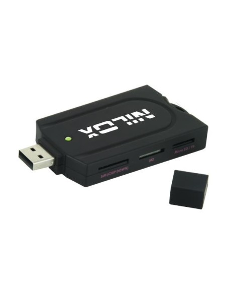 Nilox 10NXCRAIN1001 lettore di schede USB 2.0 Nero