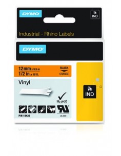 Dymo NASTRO DA 12MMX5.5M VINILE NE ARA D1 RHINOPRO 18435 0071701184351 MATERIALE DI CONSUMO