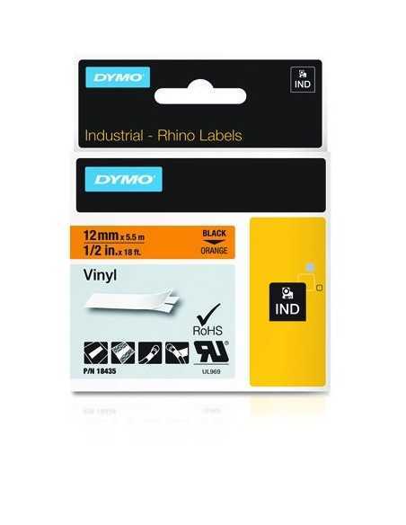 Dymo NASTRO DA 12MMX5.5M VINILE NE ARA D1 RHINOPRO 18435 0071701184351 MATERIALE DI CONSUMO
