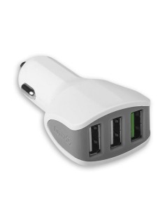 Celly CC3USBTURBOWH Caricabatterie per dispositivi mobili Smartphone, Tablet Bianco Accendisigari Auto