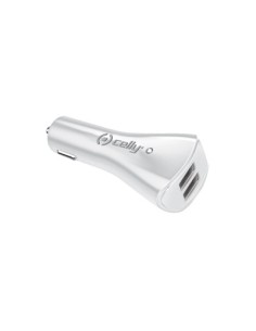 Celly CCUSB22W Caricabatterie per dispositivi mobili Universale Bianco Accendisigari Auto
