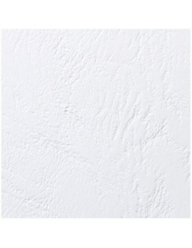 GBC Copertine rilegatura LeatherGrain 250 gsm bianche (100)