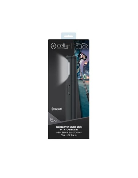 Celly CLICKFLASHPODBK bastone per selfie Smartphone Nero
