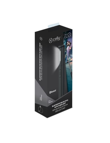 Celly CLICKFLASHPODBK bastone per selfie Smartphone Nero