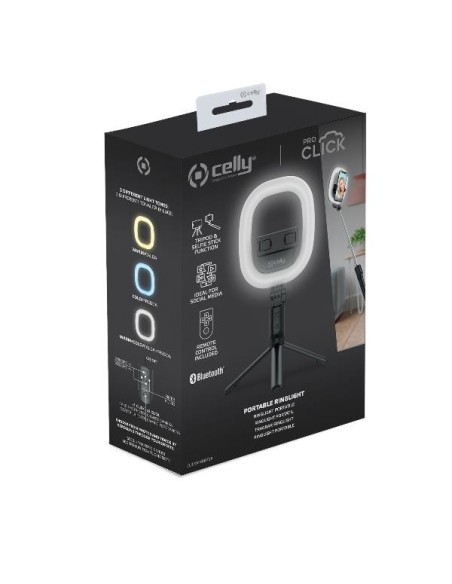 Celly CLICKRINGBTBK anello di illuminazione LED