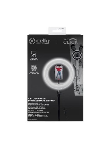 Celly CLICKRINGUSBBK anello di illuminazione LED