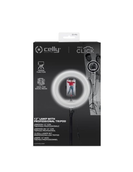 Celly CLICKRINGUSBBK anello di illuminazione LED