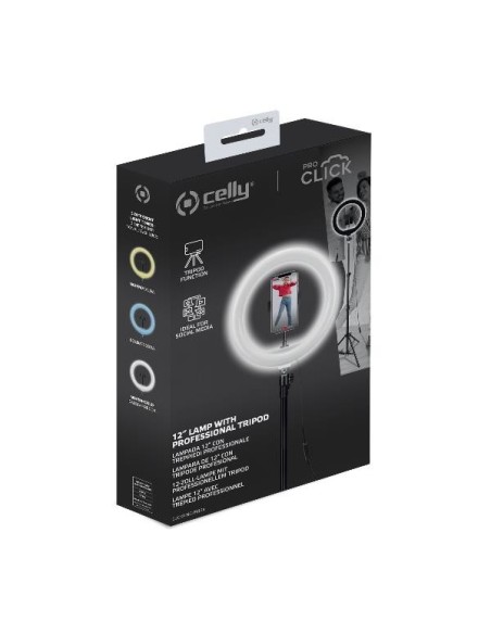 Celly CLICKRINGUSBBK anello di illuminazione LED