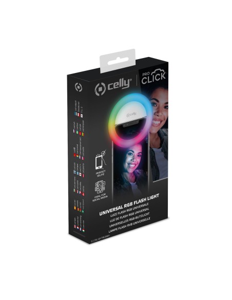 Celly CLICKLIGHTRGBWH luce di pannello a LED Rotondo Celly CLICKLIGHTRGBWH luce di pannello a LED Rotondo