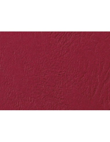 GBC Copertine rilegatura LeatherGrain 250 gsm rosso scuro (100)