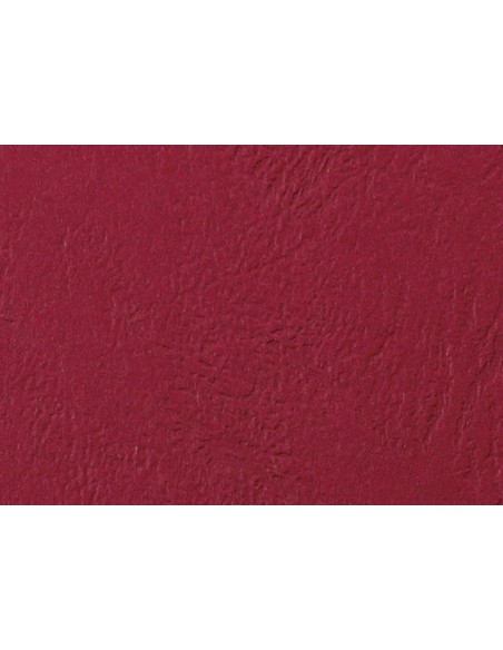 GBC Copertine rilegatura LeatherGrain 250 gsm rosso scuro (100)