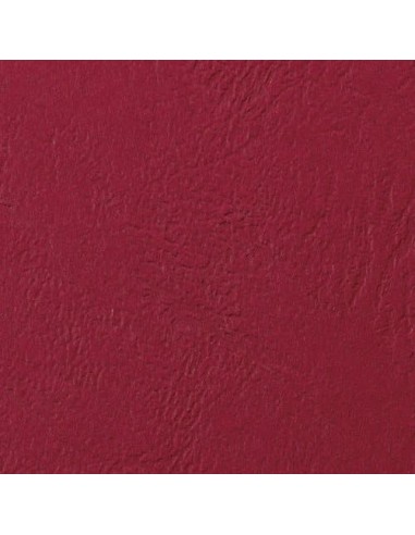 GBC Copertine rilegatura LeatherGrain 250 gsm rosso scuro (100)