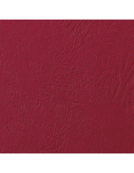 GBC Copertine rilegatura LeatherGrain 250 gsm rosso scuro (100)