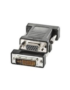 Nilox CRO12033105 adattatore per inversione del genere dei cavi DVI-I VGA Nero
