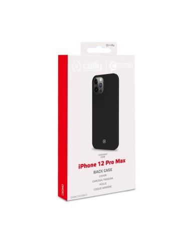 Celly Cromo custodia per cellulare 17 cm (6.7") Cover Nero