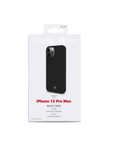 Celly Cromo custodia per cellulare 17 cm (6.7") Cover Nero