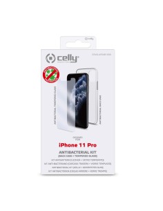 Celly COVGLASSAB1000 custodia per cellulare Custodia a sacchetto Trasparente 2