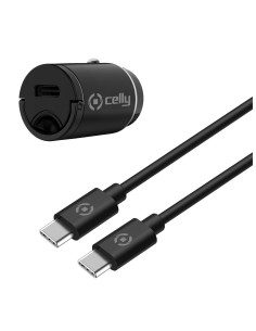 Celly CCMINITYPEC Caricabatterie per dispositivi mobili Smartphone, Tablet Nero Accendisigari Auto