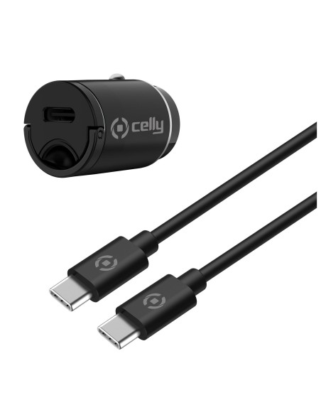 Celly CCMINITYPEC Caricabatterie per dispositivi mobili Smartphone, Tablet Nero Accendisigari Auto