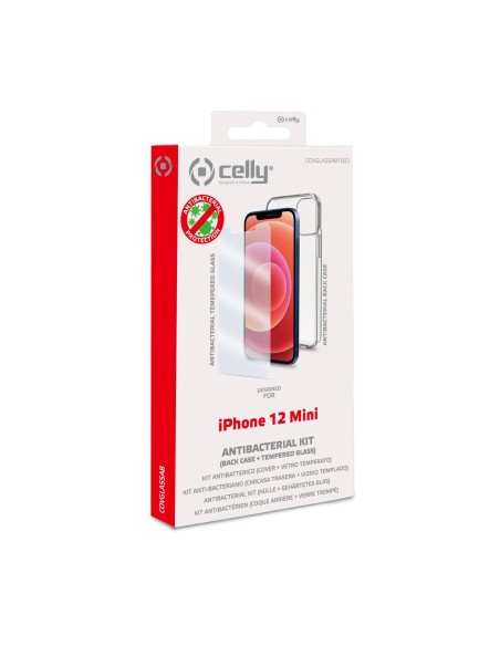 Celly COVGLASSAB1003 custodia per cellulare 13,7 cm (5.4") Cover Trasparente
